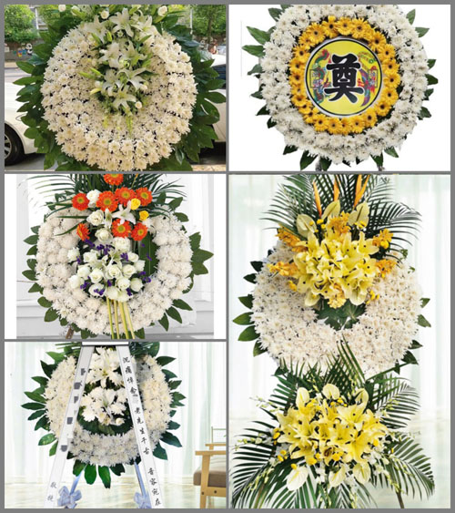 云南昆明富民县东村乡花圈速递